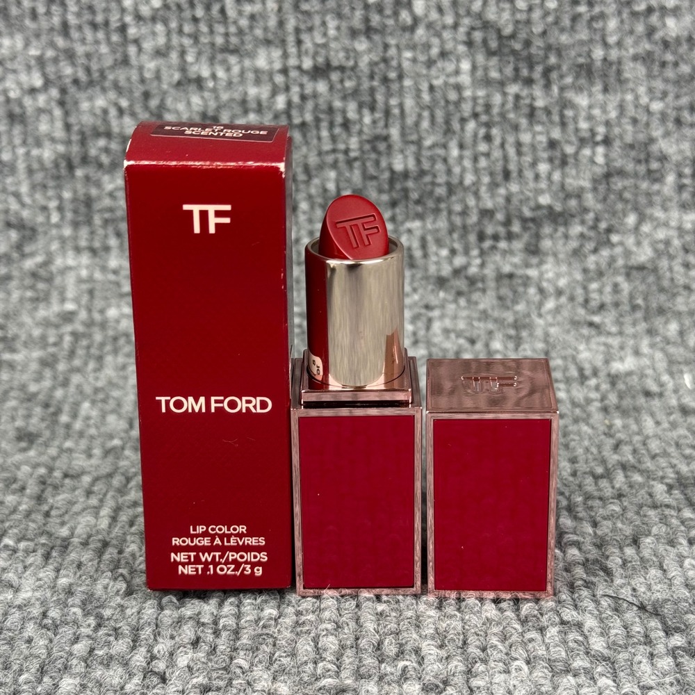 Tom Ford Lip Color 16 Scarlet Rouge Scented Lipstick 0.1oz 3g New in Box